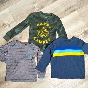 Jumping Beans Long Sleeve Sweater Thermal Bundle, Camo, Toddler 4T